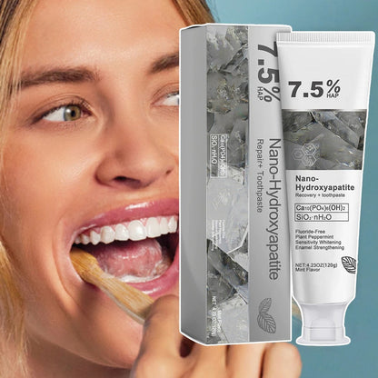 7.5% Nano Hydroxyapatite Fluoride Toothpaste for Teeth Whitening