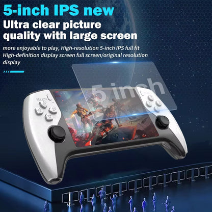 SF3500 Portable Handheld Game Console – 5" IPS Screen & 20,000+ Built-In Games